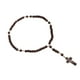 thumbnail image 4 of Rosario de madera, Rosario de madera, Rosario universal de madera con cruz de madera, Rosario de cuentas, integración perfecta, 4 of 12