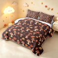 thumbnail image 3 of Homewish Vintage Fungus Plant Bed Spread Queen,Wild Mushrooms Queen Coverlet Set,Brown,Halloween Reversible,3 Pieces, 3 of 7