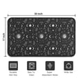 thumbnail image 5 of Black White Gothic Moon Flower Leaf Pattern Door Rugs,Washable Non Slip Door Mats Indoor,Decorative Door Mats,Entry Mat Indoor for Entrance,Bedroom,Kitchen,Bathroom,30"x17", 5 of 6