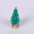 thumbnail image 3 of Small Christmas Tree, Mini Pine Tree, Bottle Brush Fake Trees with Wooden Base for Tabletop Decorative, Green, 3 of 10