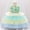 Green, variant on Wavsuf Flower Girls Dress Nets Pink Princess Dress Size 3-4 Years