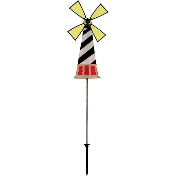 In the Breeze 2500 - Lighthouse Wind Spinner, Nautical Beach Garden Decoration - 13-inch spinner
