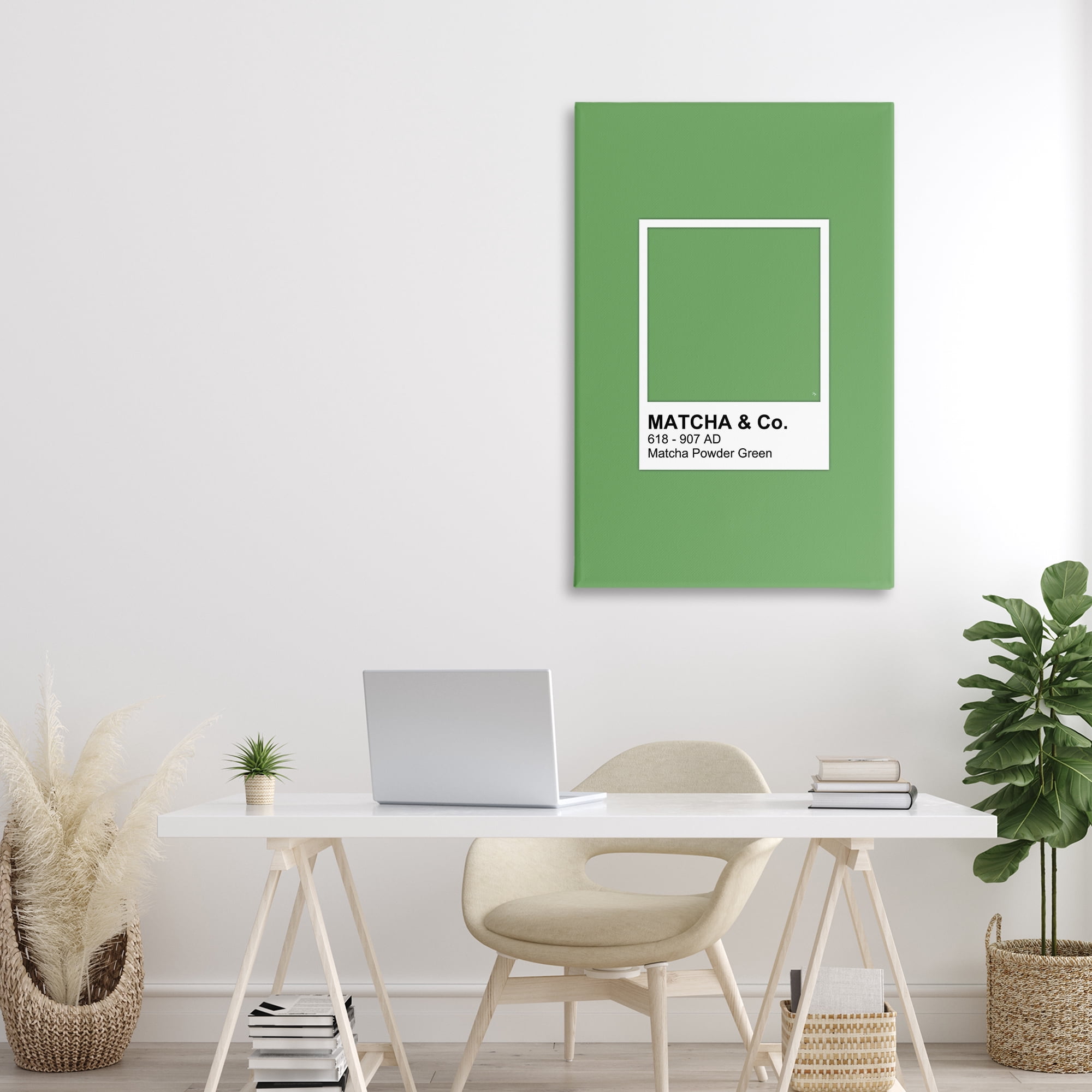 Stupell Industries Matcha Powder Green Shade Canvas Wall Art, design by Martina Pavlova