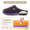 thumbnail image 4 of Zapatillas VeraCosy de espuma viscoelástica de punto suave en dos tonos para mujer, 4 of 9