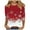 FY1-Red, variant on VKOYWKM Women's Fall Tops Christmas Shirts Christmas Snowflake Graphic Tees 3/4 Sleeve Tops Holiday Crew Neck Loose Fit Merry Xmas Tunic Top