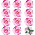 thumbnail image 5 of 12 Pack Rose Hair Clip Flower 2.8'' Hairpin Floral Brooch Floral Hairclips Mexican Flowers Hairpin Party Supplies for Women Rose Hair Accessories Wedding Pack, 5 of 7