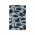 thumbnail image 1 of Swan Hanging Pocket Organizer, Pattern of Long Necked Aquatic Bird, Printed Polyester Storage Bag with Pockets, 14" x 20", Pale Blue Dark Blue, 1 of 2
