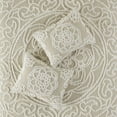 thumbnail image 5 of Noaman Tufted Cotton Chenille Medallion Fringe Coverlet Mini Set Taupe Full/Queen, 100% Cotton, Shabby Chic Bedspread with 2 Shams, 5 of 11