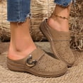 thumbnail image 7 of Bkhluea Women Floral Cutout Metal Accent Mules Slip On Comfortable Footwear For Office Work Daily Casual Outdoor Activities, 7 of 7
