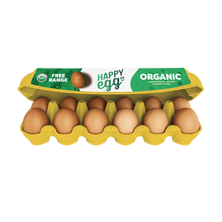 Happy Egg Organic Free Range Large Brown Eggs, 12 Count price history and forecast - 