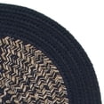 thumbnail image 2 of 11' Blue and Beige All Purpose Handcrafted Reversible Round Outdoor Area Throw Rug, 2 of 2