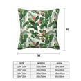 thumbnail image 2 of Throw Pillow Covers, Cute Parrot Palm Leaf Green Soft Square Pillow Cases with Invisible Zipper for Couch Bed Sofa, Farmhouse Fall Home Decor, 2 of 7