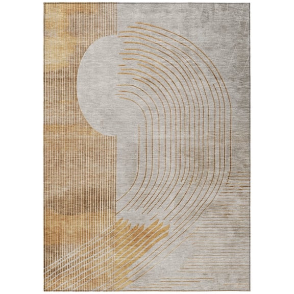 Dalyn Rugs Machine Washable Indoor/Outdoor Chantille Gold 2'6" x 3'10" Rug