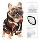 thumbnail image 3 of Fotbe Brown Football On Black Sudadera con Estampado para Perros Pequeños – Suéter con Capucha para Mascotas, Tela Suave de Forro Polar con Bolsillo-Large, 3 of 7