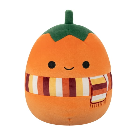 Squishmallows Official 8 inch Kalani the Orange Pumpkin With Green Top - Child's Ultra Soft Plush Toy