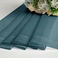 thumbnail image 3 of OVZME 42x108 Dusty Blue Sheer Curtains 2 Pack, 108" Extra Long for Grand Windows Bedroom, Light Filtering Voile Panels for Patio/Sliding Door/Living Room/Party Ceremony, Each 42"Wx108"L, 3 of 8