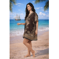 thumbnail image 4 of Women’s Short Viscose Kaftan – Bohemian Print | Lightweight, Stylish, Beachwear & Loungewear Cover Up | Free Size, 4 of 6