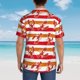 thumbnail image 4 of Balery Red Lobster Camisas hawaianas de manga corta para hombre, camisas playeras de corte holgado, camisas de vacaciones con botones,Large, 4 of 7
