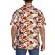 thumbnail image 3 of Fotbe Santa Claus bells Snowman Camisa Estampada de Manga Corta para Hombre, Casual de Verano, Estilo Playero, Sin Arrugas-3X-Large, 3 of 5