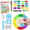 thumbnail image 5 of Multifunctional Spin Art Ruler, Portable Plastic Template for Drawing, 5 of 5