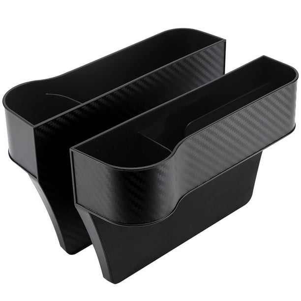 2 piezas de relleno para hueco de asiento de coche, organizador de espacio para asiento de pasajero, accesorios de almacenamiento para coche (montaje izquierdo y derecho)