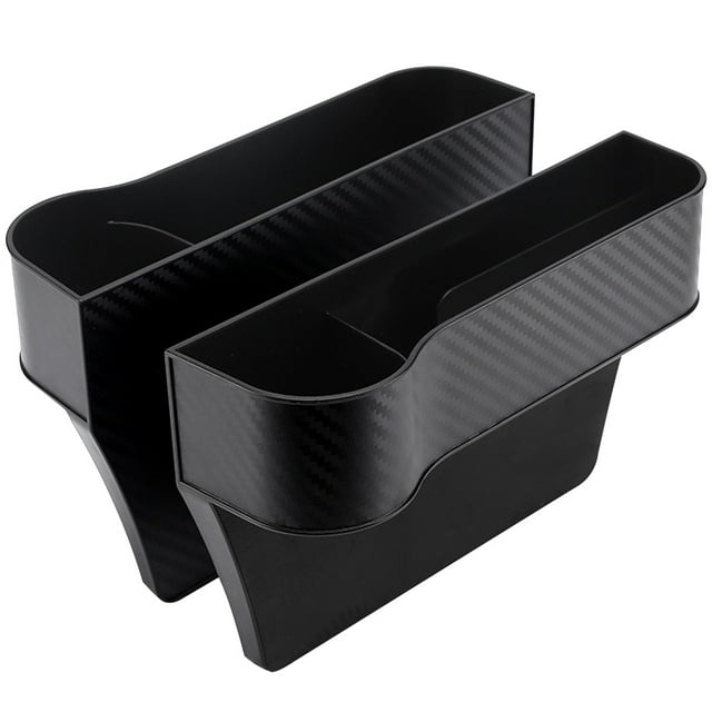 Organizadores de asientos para coche, organizador para hueco de asiento de coche, cajas de almacenamiento laterales para consola de coche (montaje izquierdo y derecho), 2 uds.