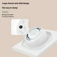 thumbnail image 7 of Tvtnvo Dog Bowl Pet Bowl Stainless Steel Spill Proof Non Slip Feeding and Water Bowl Slanted Mouth Neck Guard Easy Clean Detachable No Mess Anti Skid Base for Pets and Dogs White 7.7in, 7 of 7