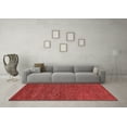 thumbnail image 3 of Ahgly Company Machine Washable Indoor Rectangle Abstract Red Modern Area Rugs, 2' x 4', 3 of 4