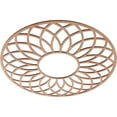 thumbnail image 2 of 28"OD x 9 5/8"ID x 3/8"T Cannes Wood Fretwork Pierced Ceiling Medallion, Cherry, 2 of 3