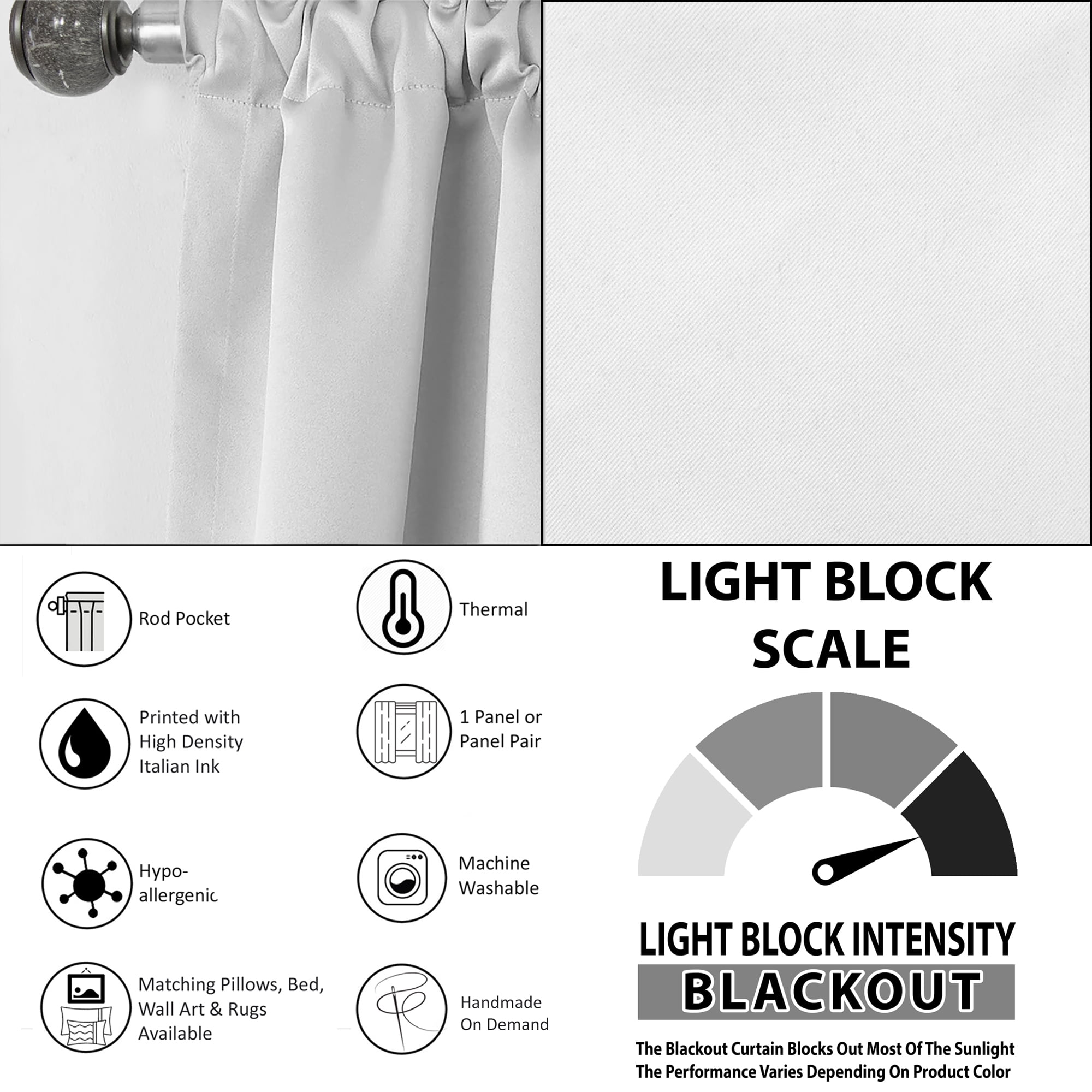 Designart Mid-Century Blackout Curtain