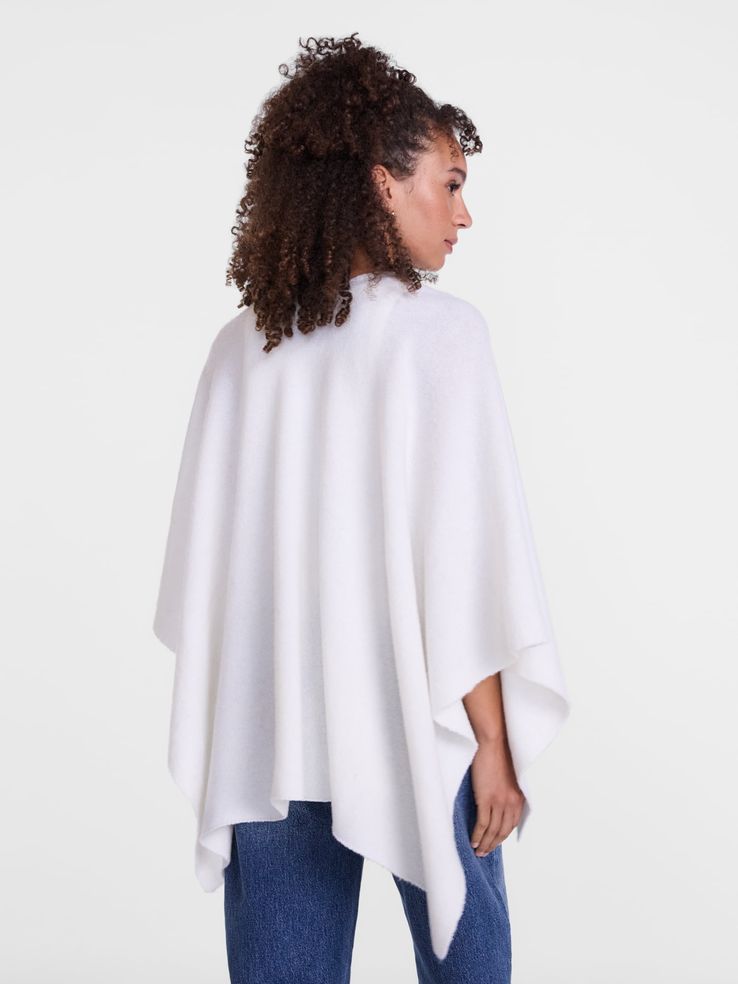 Scenario Women's Button Front Ruana, Mid-weight, Sizes S-XL