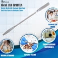 thumbnail image 2 of Stainless Steel Double Ended Micro Lab Spatula Sampler, Round & Tapered Arrow End, 9" Length, 2 of 7