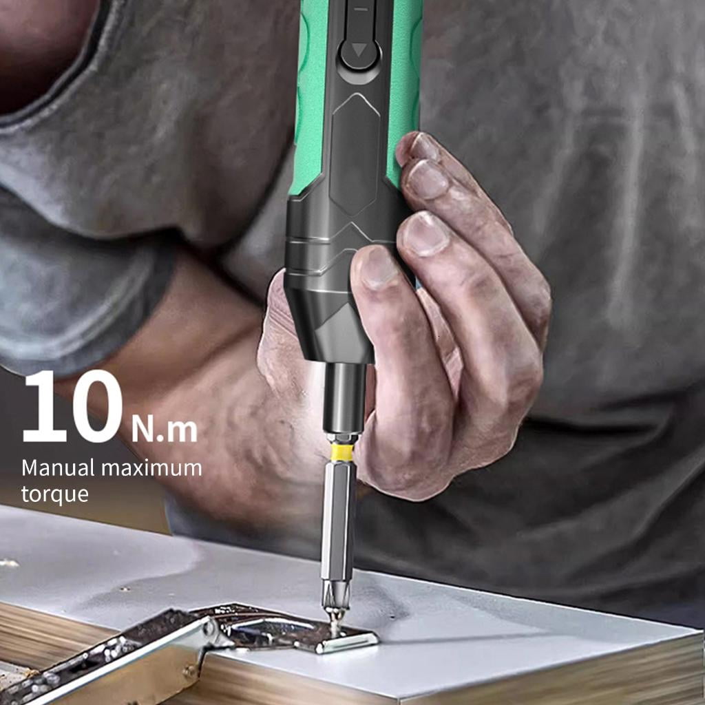 Osdhezcn 4 Grade Torque Control Screwdriver Kit 10Nm Manual Power 5Nm Electric Mode Magnetic Bit Storage