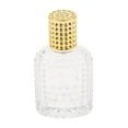 thumbnail image 1 of Botellas de perfume de vidrio vacías, rellenables y con pulverizador, contenedor cosmético para viajes. 50ml de oro, 1 of 9
