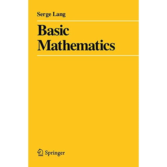 Pre-Owned Basic Mathematics, 9780387967875, 0387967877, Paperback, 1988 edition