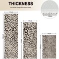 thumbnail image 4 of Black and Tan Leopard Print Kitchen Rugs Sets Of 3,Kitchen Runner Rugs Non Skid Washable,Decorative Kitchen Floor Mats for Kitchen,Sink,Laundry,17"x30"+ 17"x47" + 17"x59", 4 of 6
