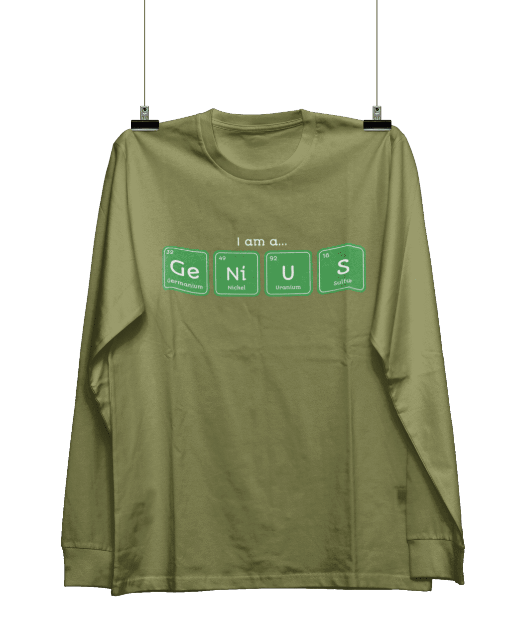 Genius periodic table name shirt, Zazzle