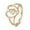 Gold, variant on Stainless Steel Rings Wide Band Rings Hollow Heart Hamsa Fatima Gold Size 8 Z728-9-Gold