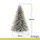 thumbnail image 5 of Árbol de Navidad Nevado 2.50m Premium Ramas PE Eastern Hemlock Artego Nieve Pino Artificial Frondoso Maleta, 5 of 9