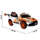 thumbnail image 4 of Montable Electrico para Niños Carro Rally con Control Remoto Sonido, Bluetooth, Luz Led, 12v-Naranja, 4 of 7