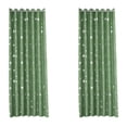 thumbnail image 2 of Moon Curtains Star Curtains Navy Star Blackout Curtains for Kid's Bedroom - Grommet Thermal Insulated Room Darkening Printed Curtains for Living Room green 100*200cm, 2 of 9