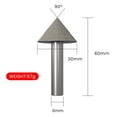 thumbnail image 2 of Electroplated Diamond Cone Chamfer Grinding Head Stone Glass Chamfering 30Mm, 2 of 8