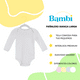 thumbnail image 2 of Pañalero Bebé Manga Larga Bambi Algodón 3 Piezas Bambi E133, 2 of 3