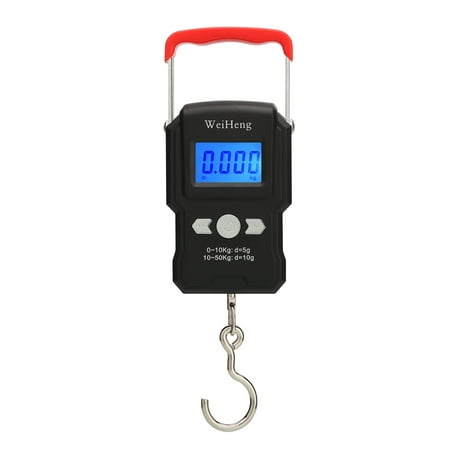 50Kg/5g LCD Digital Display Backlight Portable Hanging Hook Scale Double Accuracy Fishing Travel Mini Electronic Weighing