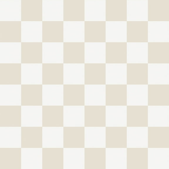 Tempaper Checkmate Beige Peel and Stick Wallpaper, 20.5" x 16.5'