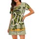 thumbnail image 1 of Easygdp Dinosaur Camisón de manga corta para mujer, informal, estampado, 1 of 6