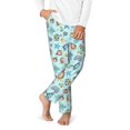 thumbnail image 2 of Susaid Sea Shells 2 Print Soft Teen Sleep Pants, Long Pajama Bottoms with Two Pockets and Elastic Waist, Designed for Ages 5-16-Small, 2 of 6