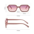thumbnail image 3 of Lunettes à Moins de 5 $ Rose Femmes Hommes Unisexe Mode Rétro Street Shot Lunettes Monture PC Lunettes de Soleil, 3 of 5