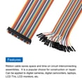 thumbnail image 4 of Unique Bargains 1 Pcs IDC Rainbow Wire Flat Ribbon Cable FC-Female to 34P 11.8 Inch Length 2.54mm Pitch, 4 of 4