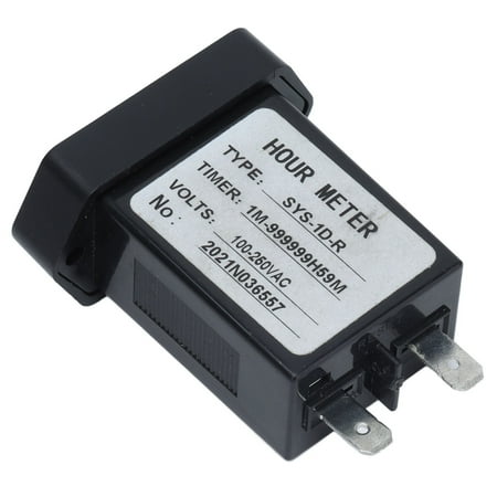 

Generic Lawn Mower Industrial Timer Industrial Time Counter Stable High Accuracy Digital Display Timer With Rubber For Generator Excavator Lawn Mower Accumulating Time Counter
